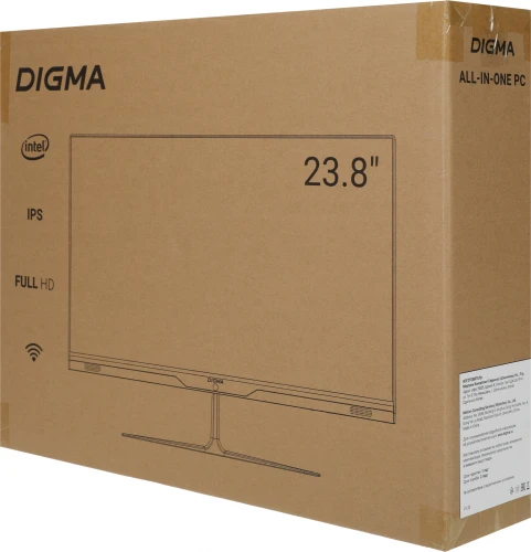 Моноблок Digma Optimum 23.8" Full HD P N6000 (1.1) 8Gb SSD256Gb UHDG CR Ubuntu Eth WiFi BT 36W клавиатура мышь Cam черный 1920x1080