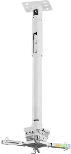 Кронштейн для проектора Wize PR24A белый макс.35кг потолочный поворотно-выдвижной и наклонный (102133)