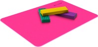 Доска для лепки Silwerhof 957012 Neon прямоугольная A5 пластик 1мм розовый