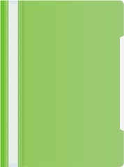 Папка-скоросшиватель Бюрократ -PS20LETT A4 прозрач.верх.лист пластик салатовый 0.12/0.16