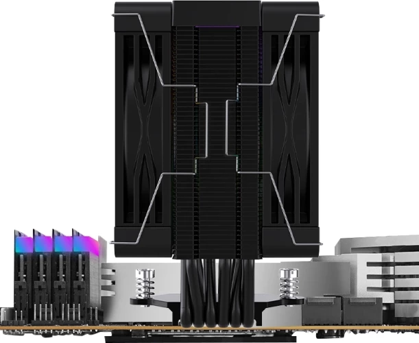 Устройство охлаждения(кулер) Bloody BD-AC230-ARGB1 ARGB Soc-AM5/AM4/1200/1700/1851 черный 4-pin 22-32dB Al+Cu LCD 230W 715gr Ret (BD-AC230-ARGB1-BK)