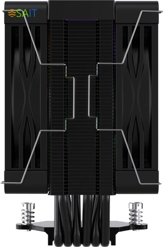 Устройство охлаждения(кулер) Bloody BD-AC230-ARGB1 ARGB Soc-AM5/AM4/1200/1700/1851 черный 4-pin 22-32dB Al+Cu LCD 230W 715gr Ret (BD-AC230-ARGB1-BK)