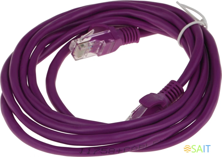 Патч-корд Premier PP12-2M/V 1000Гбит/с UTP 4 пары cat.5E CCA molded 2м фиолетовый RJ-45 (m)-RJ-45 (m)