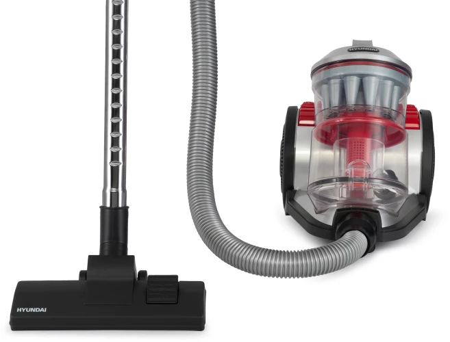 Пылесос Hyundai HYV-C2950 2400Вт серебристый/красный
