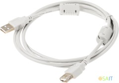 Кабель-удлинитель USB2.0-AM-AF-1.8M-MG USB A(m) USB A(f) 1.8м феррит.кольца серый