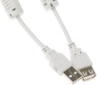 Кабель-удлинитель USB2.0-AM-AF-1.8M-MG USB A(m) USB A(f) 1.8м феррит.кольца серый