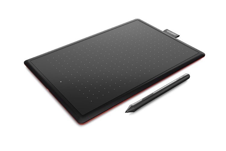 Графический планшет Wacom One by Small USB черный/красный