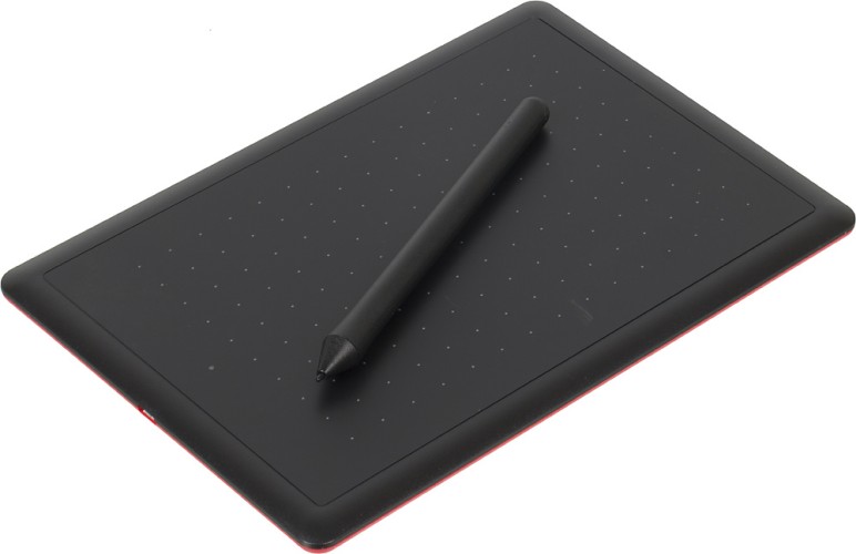 Графический планшет Wacom One by Small USB черный/красный