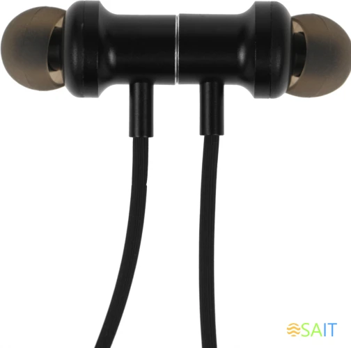 Гарнитура внутриканальные Hoco ES70 черный беспроводные bluetooth шейный обод