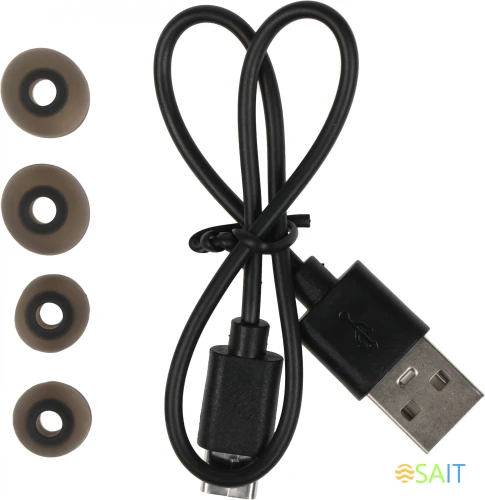 Гарнитура внутриканальные Hoco ES70 черный беспроводные bluetooth шейный обод