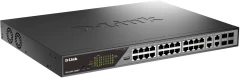 Коммутатор D-Link DSS-200G-28MPP/A1A (L2) 24x1Гбит/с 4xКомбо(1000BASE-T/SFP) 518W настраиваемый