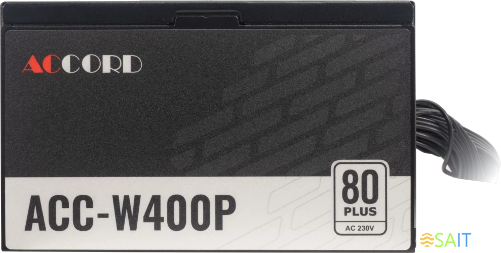 Блок питания Accord ATX 400W ACC-W400P 80+ white (20+4pin) 120mm fan 6xSATA RTL