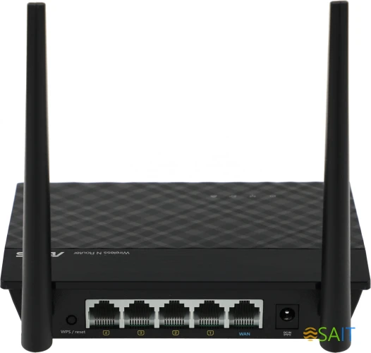 Роутер беспроводной Asus RT-N12E N300 10/100BASE-TX черный