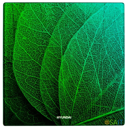 Весы напольные электронные Hyundai H-BS03581 макс.180кг зеленый