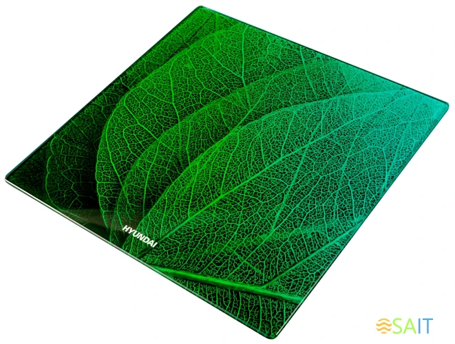 Весы напольные электронные Hyundai H-BS03581 макс.180кг зеленый