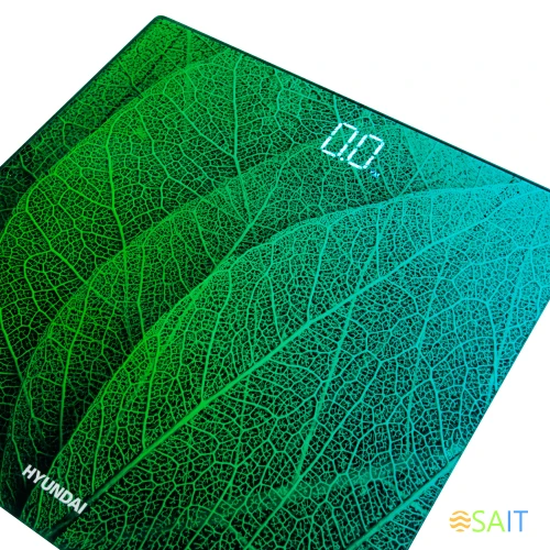 Весы напольные электронные Hyundai H-BS03581 макс.180кг зеленый