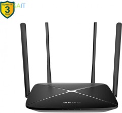 Роутер беспроводной Mercusys AC12G AC1200 10/100/1000BASE-TX черный