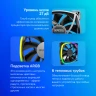 Вентилятор для корпуса Montech AX120 ARGB 120х120x25 черный 4-pin 27дБ (упак.:3шт) (AX120 PWM BLACK 3 IN 1) Ret