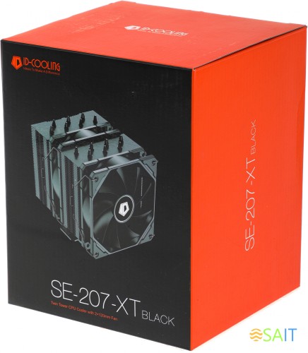 Устройство охлаждения(кулер) ID-Cooling SE-207-XT Soc-AM5/AM4/1200/1700/1851 черный 4-pin 15-35dB Al+Cu 280W 1190gr Ret (SE-207-XT BLACK)