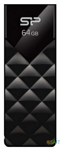 Флеш Диск Silicon Power 64Gb Ultima U03 SP064GBUF2U03V1K USB2.0 черный