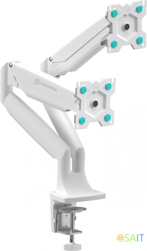 Кронштейн для мониторов Onkron G200 белый 13"-32" макс.18кг настольный поворот и наклон верт.перемещ.