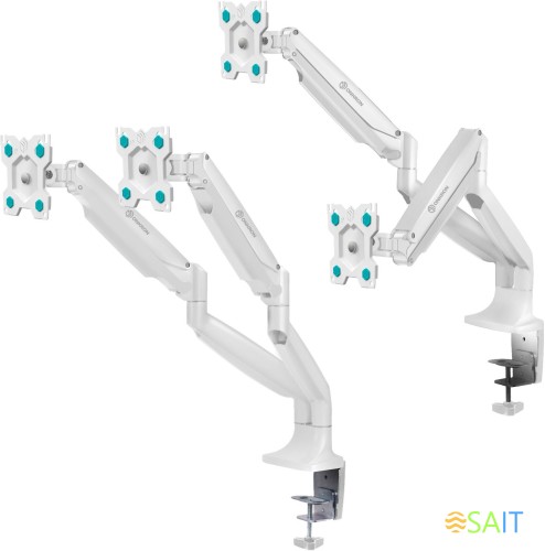 Кронштейн для мониторов Onkron G200 белый 13"-32" макс.18кг настольный поворот и наклон верт.перемещ.