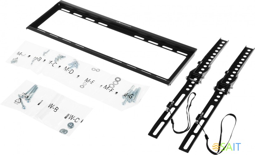Кронштейн для телевизора Ultramounts UM832T черный 32"-55" макс.35кг настенный наклон