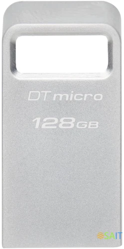 Флеш Диск Kingston 128GB DataTraveler Micro DTMC3G2/128GB USB3.2 серебристый