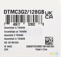 Флеш Диск Kingston 128GB DataTraveler Micro DTMC3G2/128GB USB3.2 серебристый