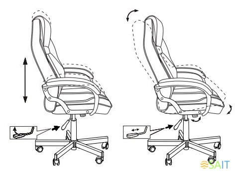 Кресло игровое Zombie VIKING 6 KNIGHT Fabric серый/черный с подголов. крестов. металл