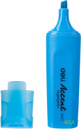 Набор текстовыделителей Deli Accent ES621BLUE-P Delight скошенный пиш. наконечник 1-5мм синий (10шт.)