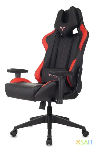 Кресло игровое Zombie VIKING 5 AERO черный/красный эко.кожа с подголов. крестов. пластик