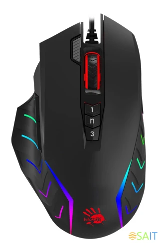Мышь A4Tech Bloody J95s черный оптическая 8000dpi USB 9but (J95S STONE BLACK ACTIVATED)