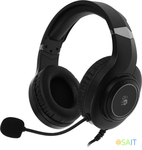 Наушники с микрофоном A4Tech Bloody G220S черный 2м мониторные USB оголовье (G220S USB/ BLACK)