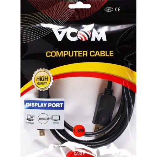 Кабель-переходник Кабель-переходник VCOM Mini DisplayPort M/DisplayPort M (CG682-1.8M)