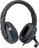 Defender Игровая гарнитура Warhead G-160 черный+синий, кабель 2,5 м Defender Warhead G-160