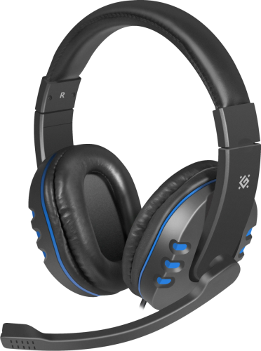 Defender Игровая гарнитура Warhead G-160 черный+синий, кабель 2,5 м Defender Warhead G-160