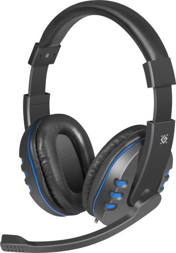 Defender Игровая гарнитура Warhead G-160 черный+синий, кабель 2,5 м Defender Warhead G-160