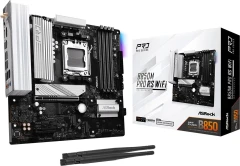 Материнская плата Asrock B850M PRO RS WIFI Socket AM5 AMD B850 4xDDR5 mATX AC`97 8ch(7.1) 2.5Gg RAID+HDMI+DP