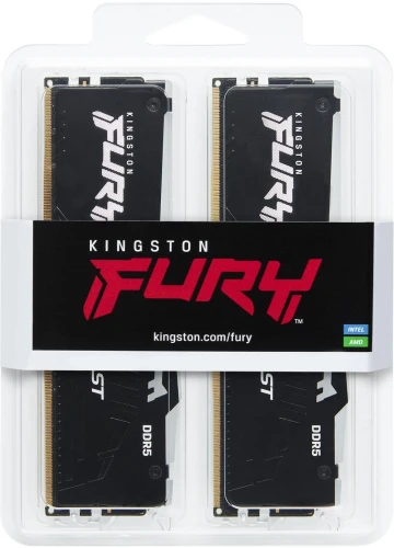 Память DDR5 2x8Gb 6000MHz Kingston KF560C36BBEAK2-16 Fury Beast RGB RTL Gaming PC5-48000 CL36 DIMM 288-pin 1.35В single rank с радиатором Ret