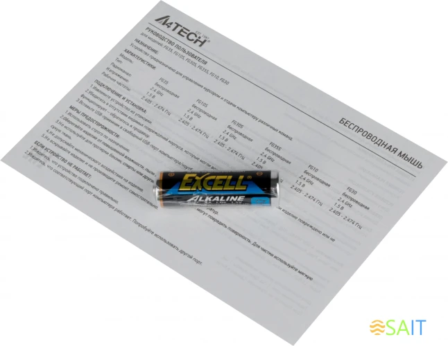 Мышь A4Tech Fstyler FG30S серый оптическая 2000dpi silent беспров. USB 6but (FG30S GREY)