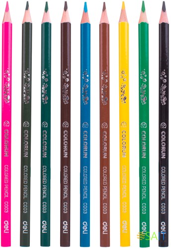 Карандаши цв. Deli EC00310 ColoRun тополь 18цв. коробка/европод.