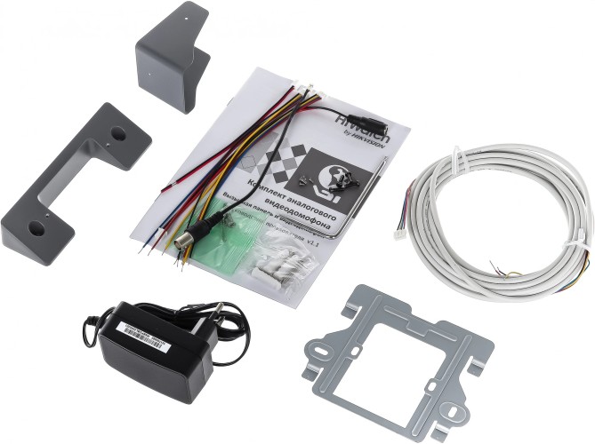 Комплект домофона HiWatch DS-D100K серебристый