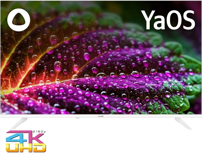 Телевизор LED BBK 43" 43LEX-8241/UTS2C (W) Яндекс.ТВ белый 4K Ultra HD 60Hz DVB-T2 DVB-C DVB-S2 USB WiFi Smart TV (RUS)