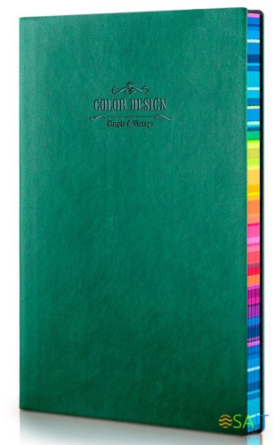 Блокнот Deli 3183GREEN 205х143мм искусст. кожа 112л зеленый