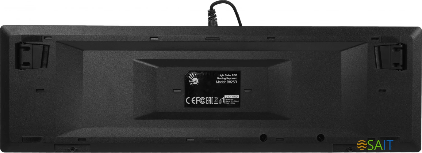 Клавиатура A4Tech Bloody B825R механическая черный USB for gamer LED (подставка для запястий) (B825R (RED SWITCHES))