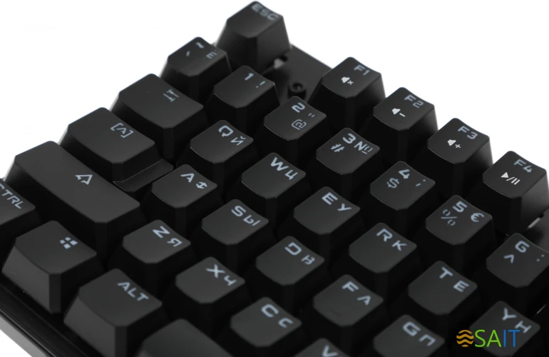 Клавиатура A4Tech Bloody B825R механическая черный USB for gamer LED (подставка для запястий) (B825R (RED SWITCHES))