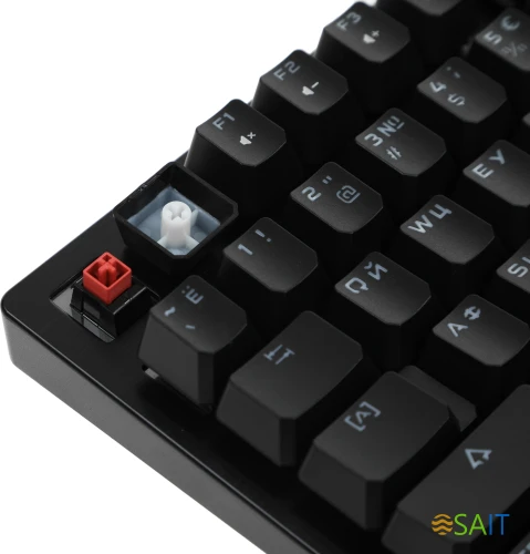 Клавиатура A4Tech Bloody B825R механическая черный USB for gamer LED (подставка для запястий) (B825R (RED SWITCHES))