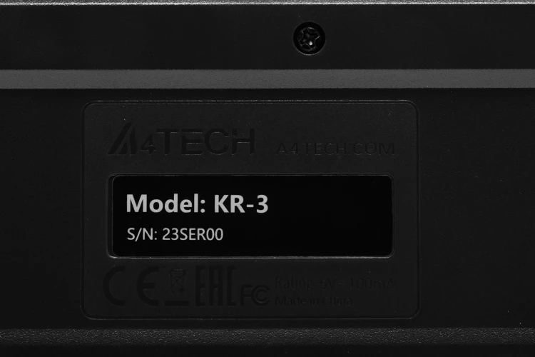 Клавиатура + мышь A4Tech KR-3330 клав:черный мышь:черный USB