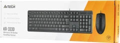 Клавиатура + мышь A4Tech KR-3330 клав:черный мышь:черный USB